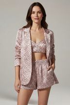 Women’s Three-Piece Set with Long Sleeves and Elastic Waist