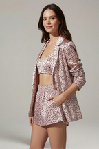 Women’s Three-Piece Set with Long Sleeves and Elastic Waist