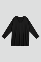 Women’s Top with V Neckline and Long Sleeves
