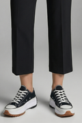 Women's Trainers with Leather Platform Sole for All-Season Wear