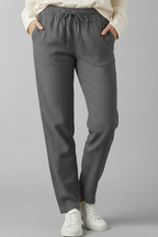 Women’s Trousers with Elastic Waist and Side Pockets