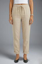 Women’s Trousers with Elasticated Waistband and Drawstring