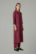 Women’s Two Piece Set with Geometric Pattern and Relaxed Fit