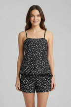 Women’s Two Piece Set with Spaghetti Straps and Drawstring Shorts