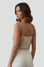 Women’s V-Neck Cami Top with Spaghetti Straps