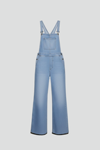 Women’s Wide-Leg Jumpsuit with Straps and Front Pocket