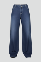 Women’s Jeans with Low Waist and Wide Legs