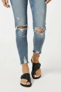 Women’s Sandals with Buckle and Textured Finish