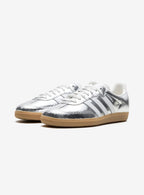 Adidas Samba OG Cracked Metallic Silver Leather