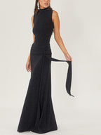Elegant aftenkjole i sort — Image 4
