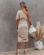 Elegant Asymmetrisk Cocktailkjole i Sort — Image 11
