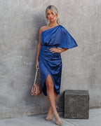 Elegant Asymmetrisk Cocktailkjole i Sort — Image 14