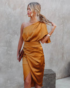 Elegant Asymmetrisk Cocktailkjole i Sort — Image 24
