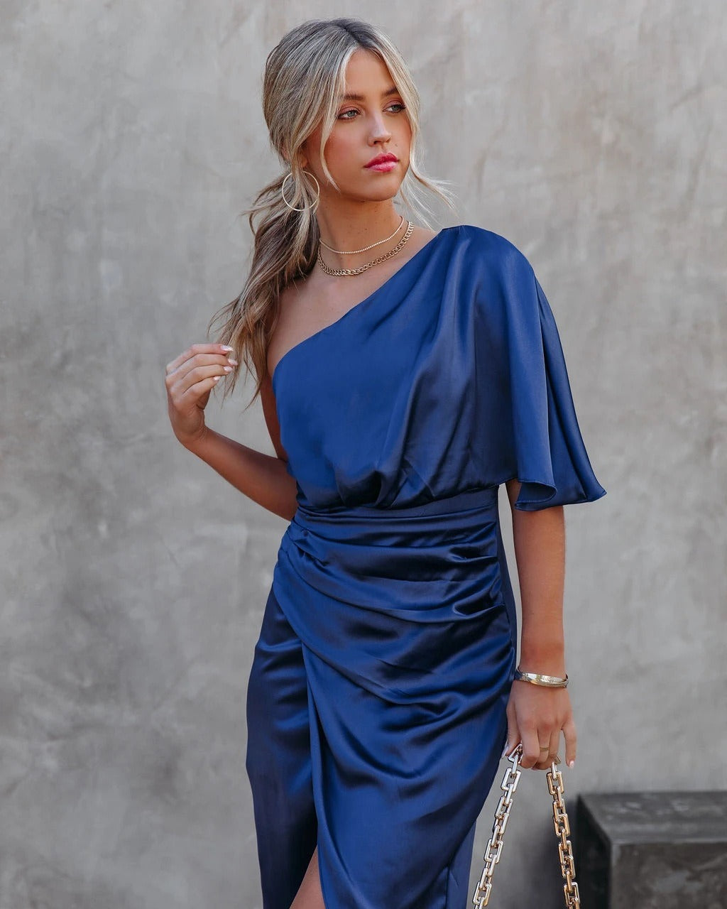 Elegant Asymmetrisk Cocktailkjole i Sort — Image 30