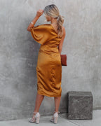 Elegant Asymmetrisk Cocktailkjole i Sort — Image 9