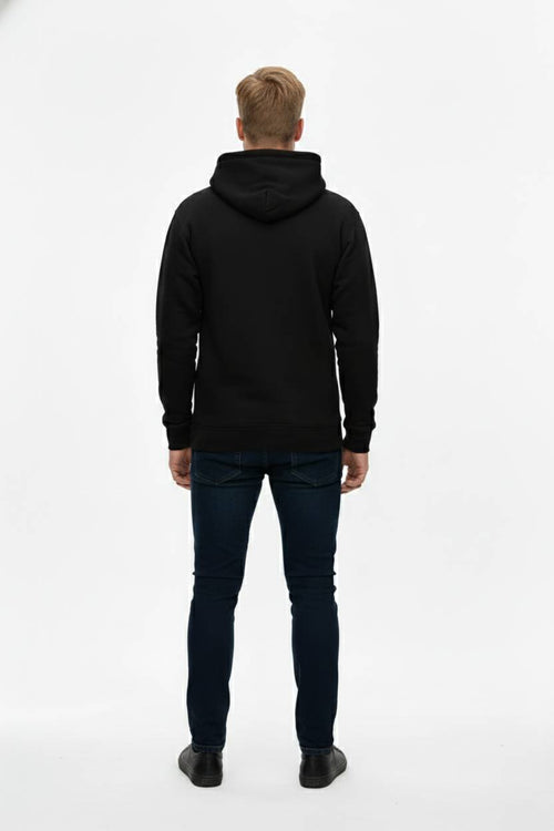 Opolitch Herre Circle Logo Pullover Hoodie - Sort