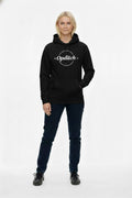 Opolitch Women's Circle Logo Pullover Hoodie - Sort
