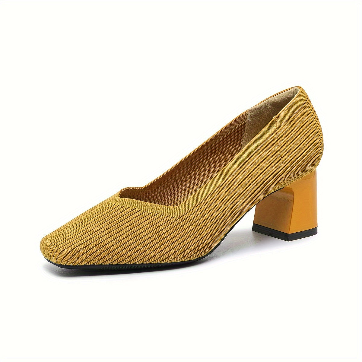 Women's Orthopaedic Pumps with Low Block Heel for Office Wear