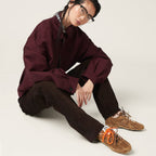 New Balance (WMNS) x Miu Miu 530 SL Sneakers in Suede and Mesh with Orange Laces