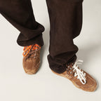 New Balance (WMNS) x Miu Miu 530 SL Sneakers in Suede and Mesh with Orange Laces