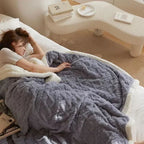 Sherpa Fleece Tæppe Brun Grøn Gul Beige Grå Pink Lilla Super Blødt og Varmt — Image 5