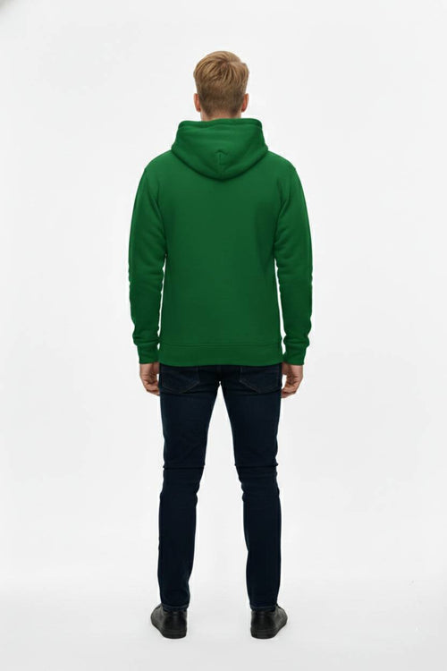 Opolitch Herre Circle Emblem Pullover Hoodie - Smaragdgrøn