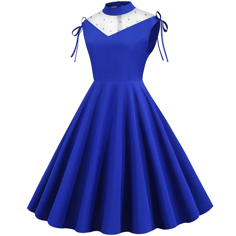 Elegant kjole i Royal Blue — Main Image