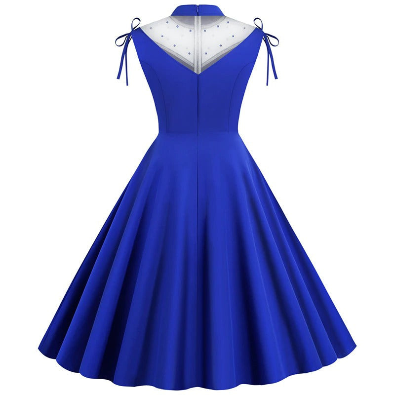 Elegant kjole i Royal Blue — Image 2