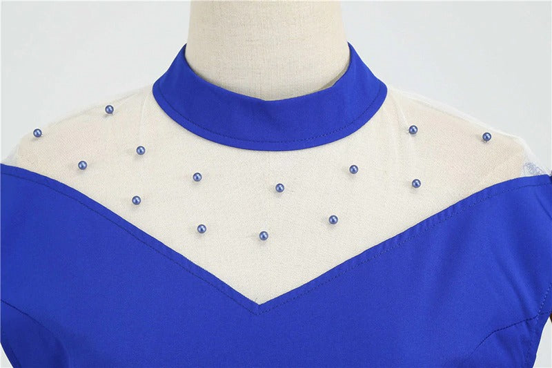 Elegant kjole i Royal Blue — Image 3