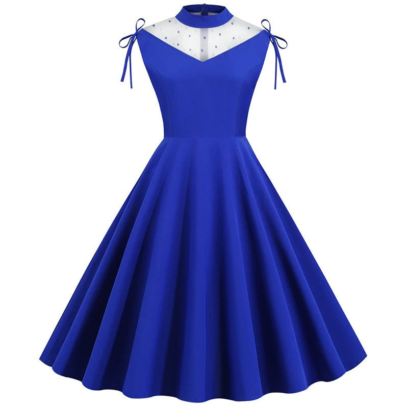 Elegant kjole i Royal Blue — Image 4