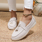 Dame Mokkasiner Ruskind Slip-On Komfortable Hverdags Sko — Main Image