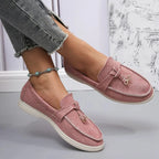 Dame Mokkasiner Ruskind Slip-On Komfortable Hverdags Sko — Image 10