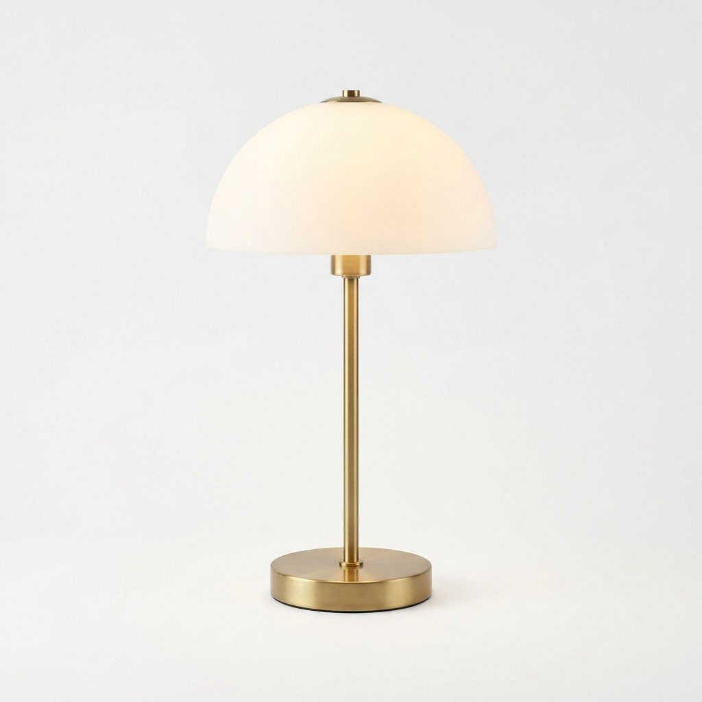 Opditch Nordic Dome LED bordlampe i børstet messing – produktbillede