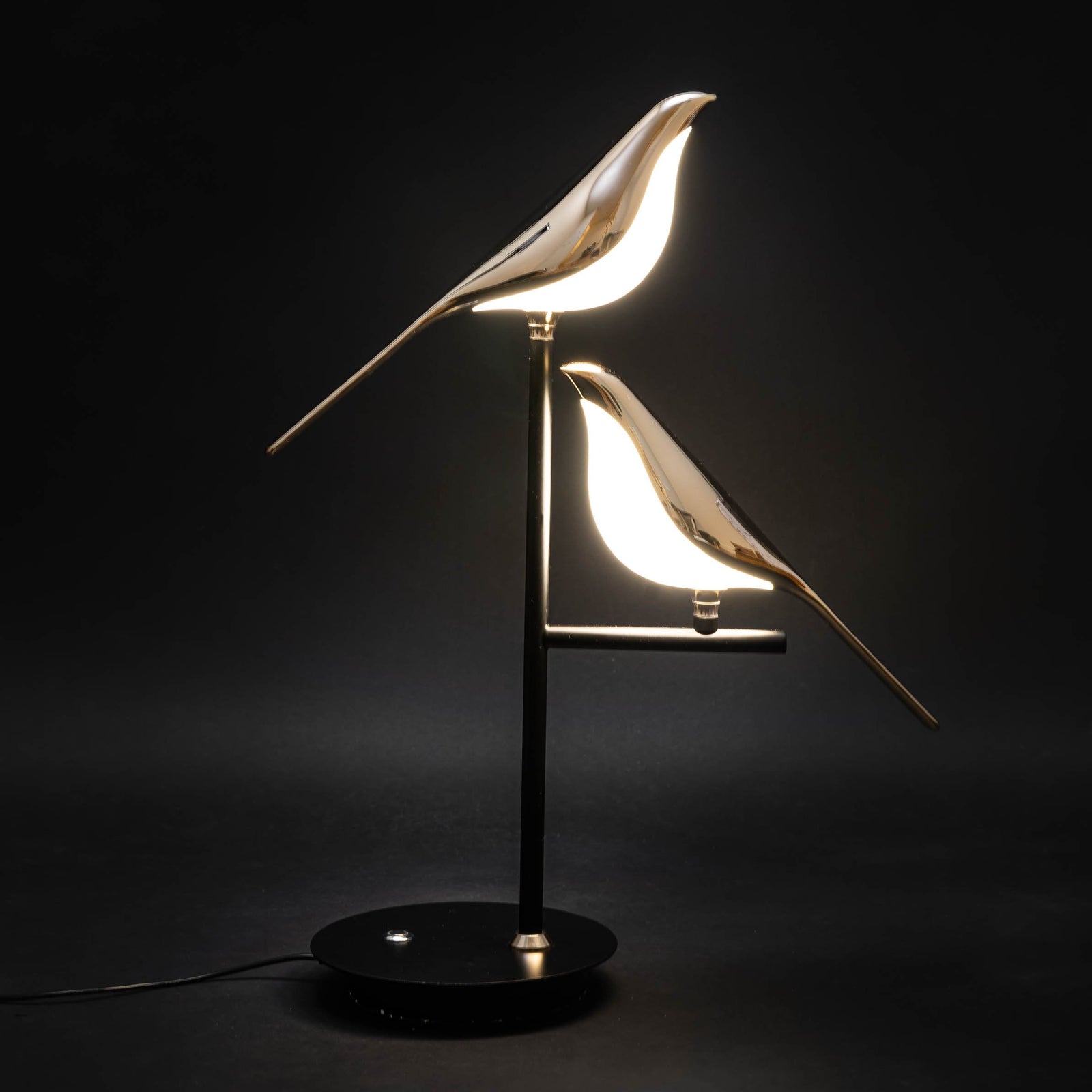 Opditch LED bordlampe med gyldne fugle – billede 4