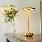 Opditch guld metal dæmpbar trådløs LED bordlampe – billede 1