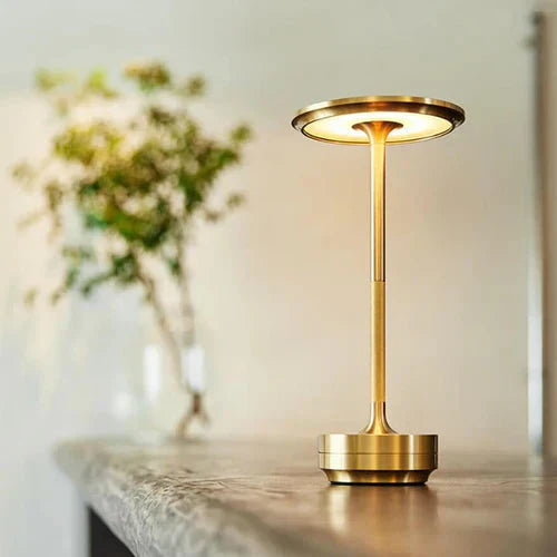 Opditch guld metal dæmpbar trådløs LED bordlampe – billede 1