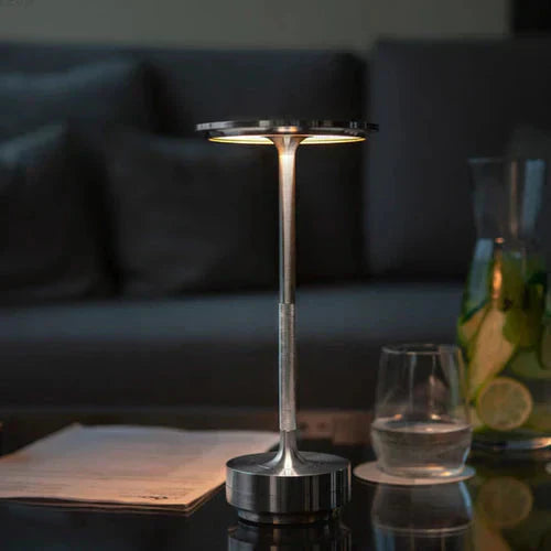 Opditch guld metal dæmpbar trådløs LED bordlampe – billede 8