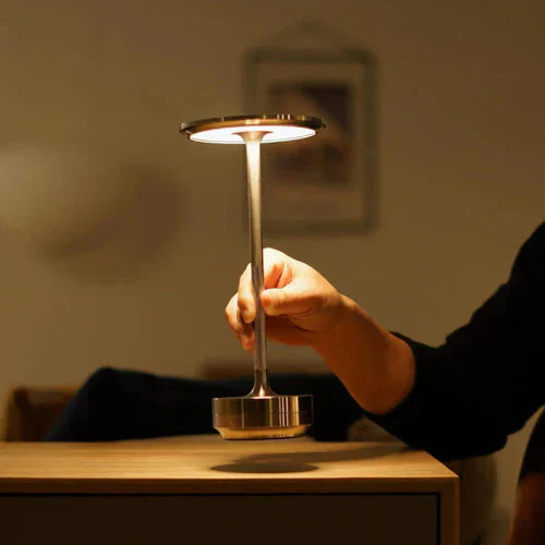 Opditch guld metal dæmpbar trådløs LED bordlampe – billede 10