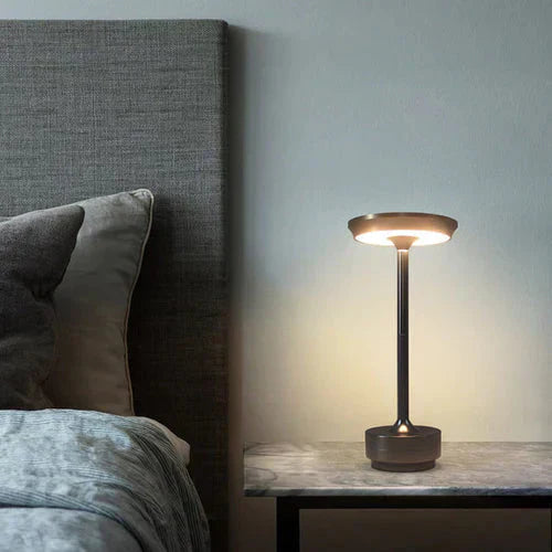 Opditch guld metal dæmpbar trådløs LED bordlampe – billede 12