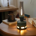 Opditch retro LED lanterne bordlampe i glas – billede 4