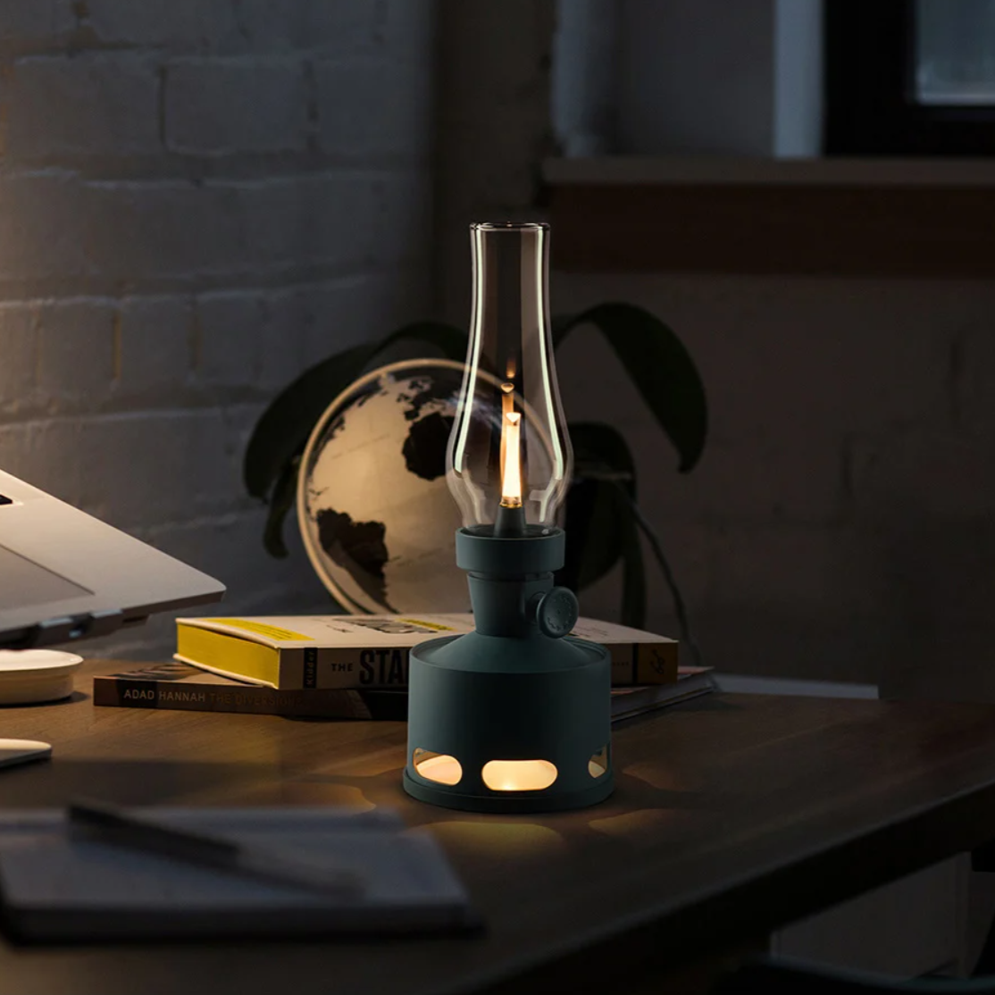Opditch retro LED lanterne bordlampe i glas – billede 9