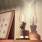 Opditch retro LED lanterne bordlampe i glas – billede 14