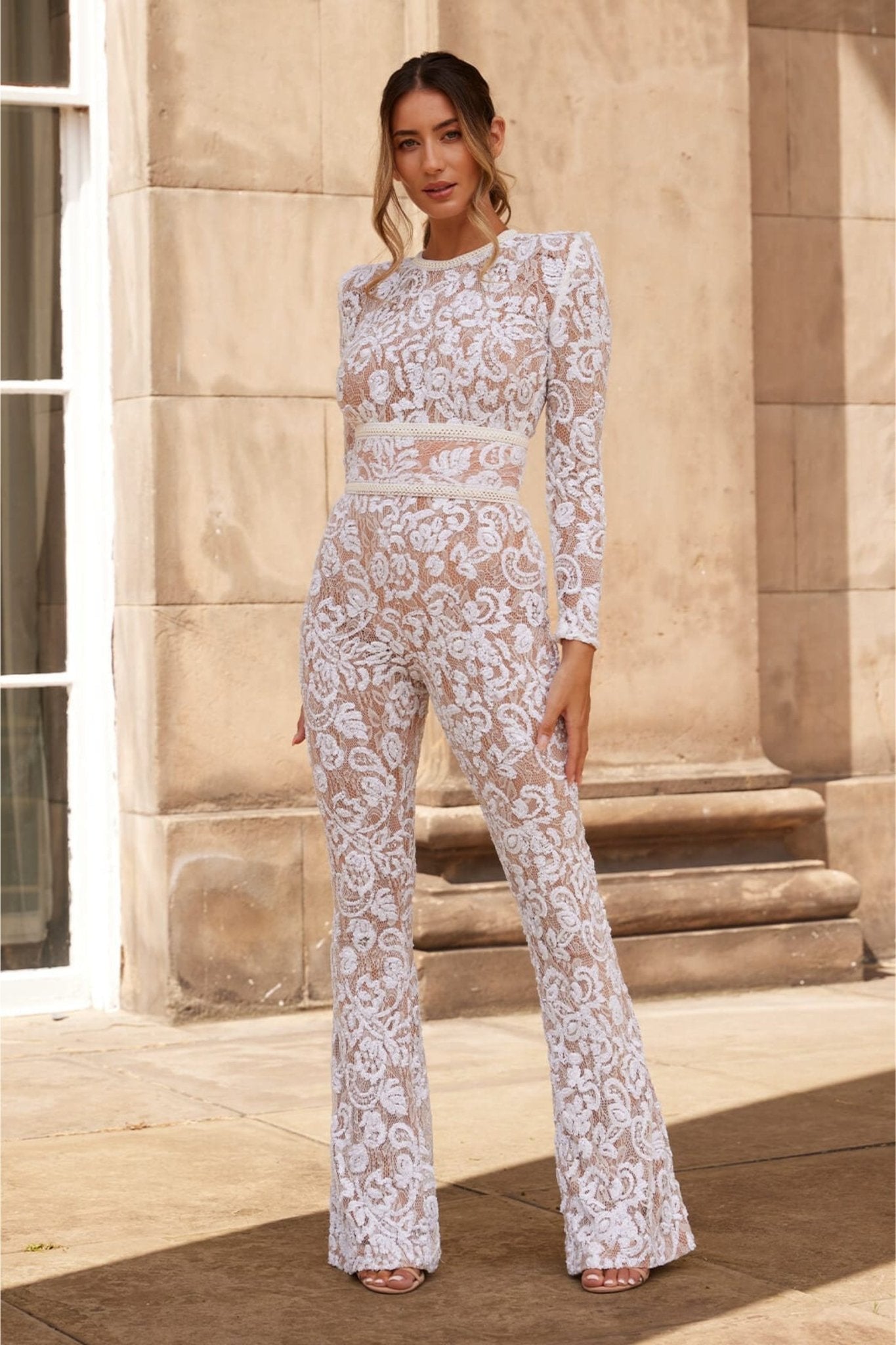 Elegant Jumpsuit i Blonde og Pailletter - Sort & Hvid - XS-XL — Image 6
