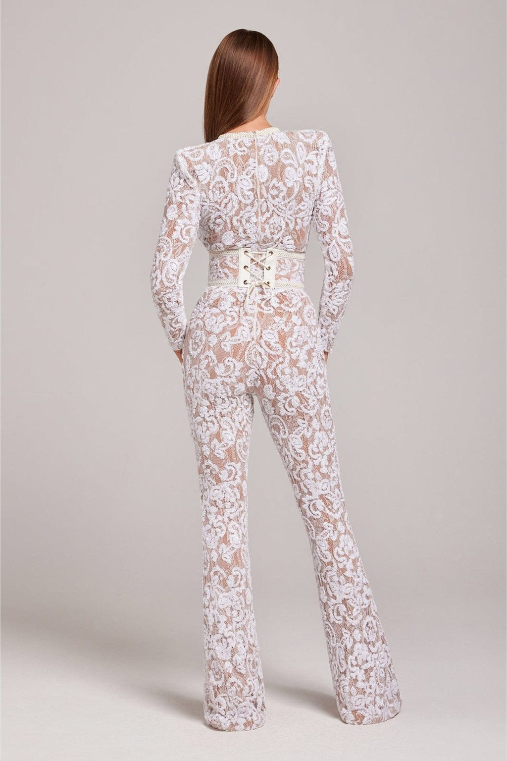 Elegant Jumpsuit i Blonde og Pailletter - Sort & Hvid - XS-XL — Image 9
