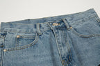 Chrome Hearts Herre Denim Jeans Blå Kryds Applikationer Bomuld — Image 4